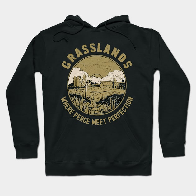 Grassland where peace meet perfection Hoodie by NomiCrafts